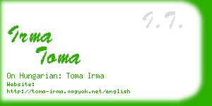 irma toma business card
